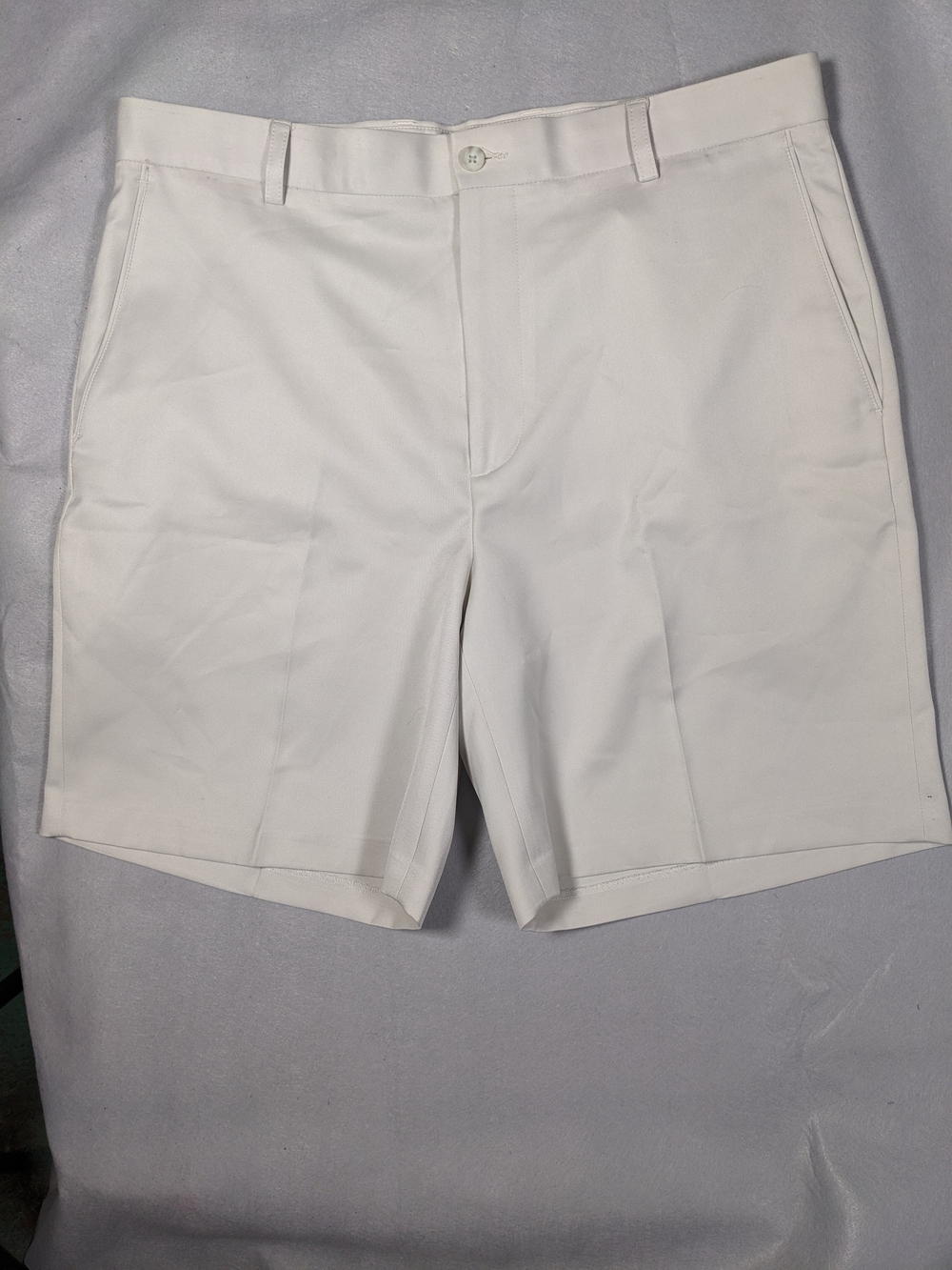 Men's White Performance Golf Shorts